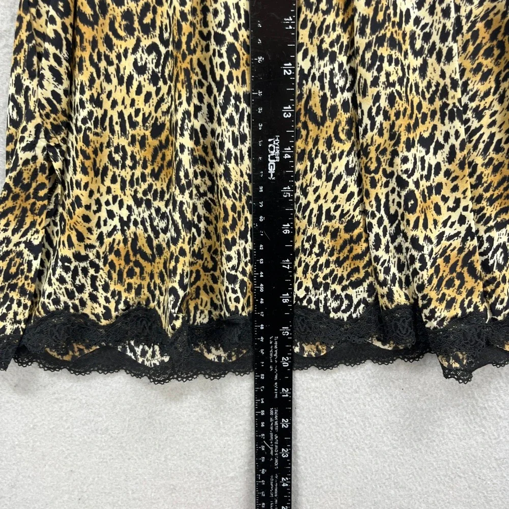 Victoria Secret Slip Dress Womens Small Leopard Lace Chemise Nightie Lingerie